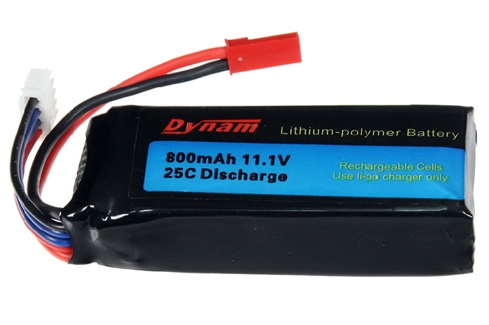 DYNAM 800MAH 3S 11.1V 25C LIPO BATTERY (RAPID)