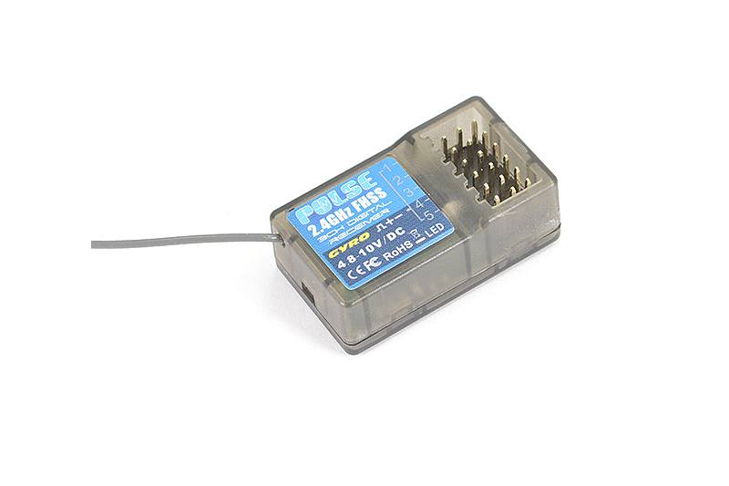 ETRONIX PULSE FHSS RECEIVER W/GYRO 2.4GHZ FOR ET1132
