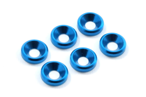 M3 CSK WASHER BLUE