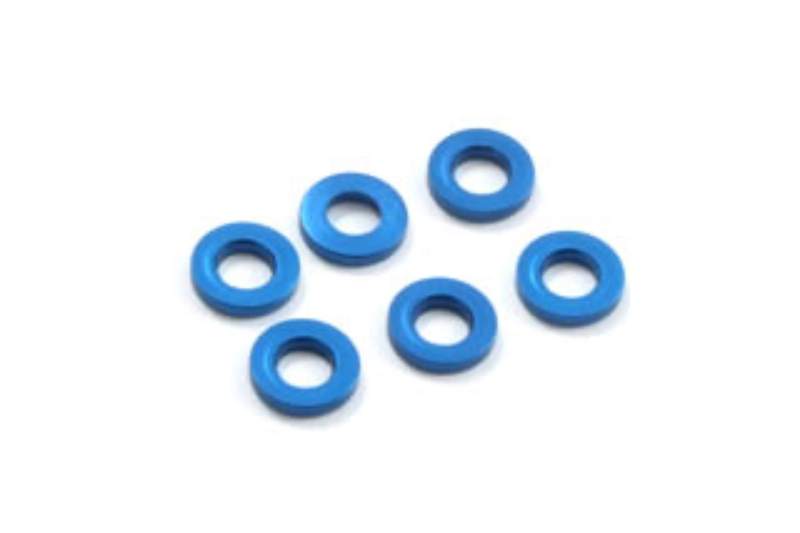 FASTRAX M3 FLAT WASHER BLUE 1.5MM (6)