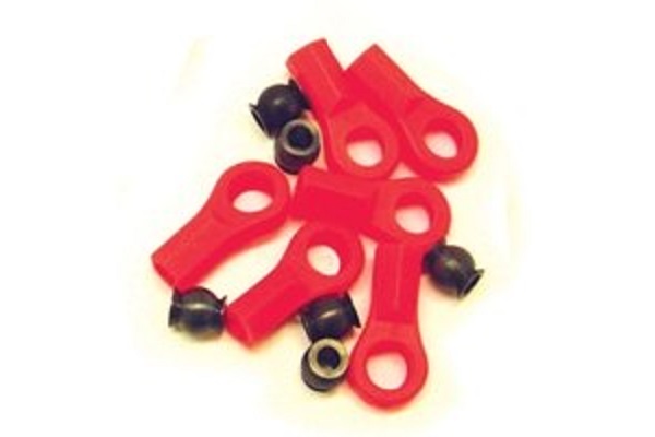 FASTRAX ROSE JOINTS (6) RED W/BALLS - Πατήστε στην εικόνα για να κλείσει