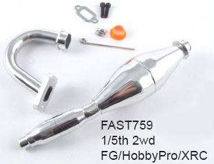 Fastrax Tuned Pipe for 1/5 Hummer - FG -XRC