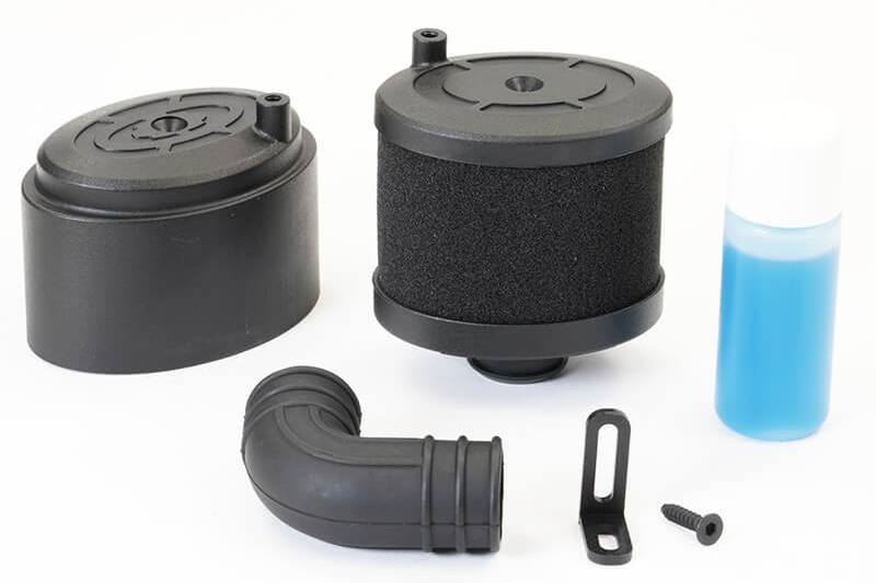 FASTRAX WATERPROOF AIR FILTER 1/8TH W/AIR FILTER OIL - BLACK