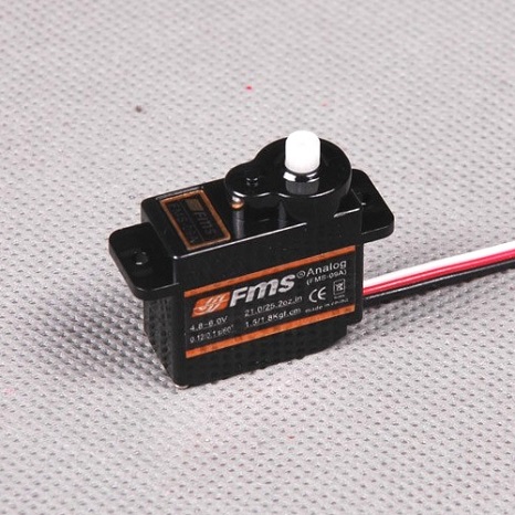 FMS 9G SLOW FLAP SERVO REVERSE W/300MM LENGTH CABLE