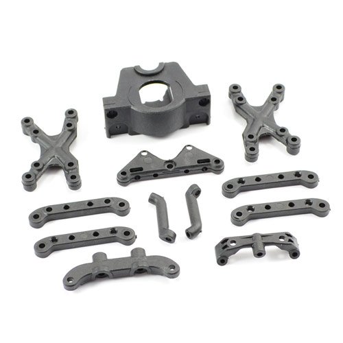 FTX SURGE SUSPENSION MOUNT, MOTOR MOUNT, FRONT SHOCK TOWER