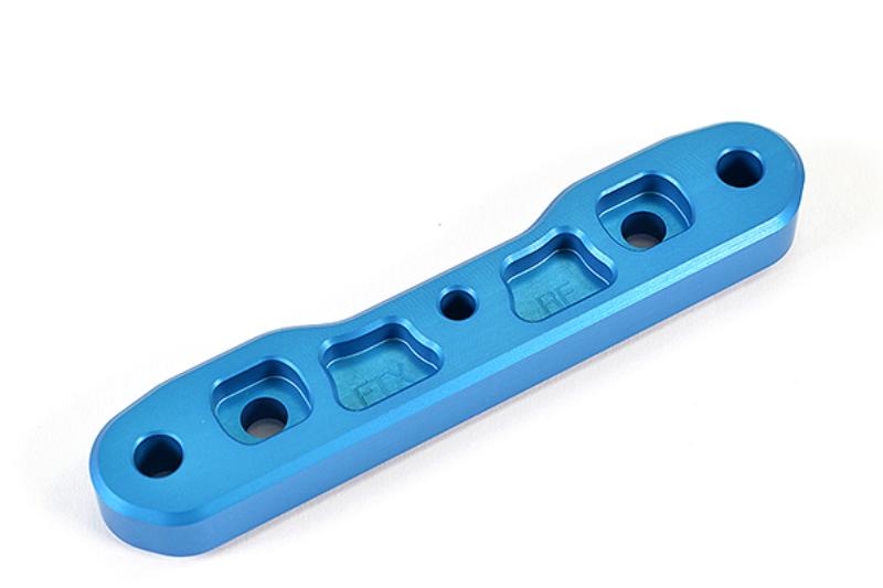 FTX DR8 REAR FR ALUMINIUM LOWER CNC SUSPENSION MOUNT - BLUE