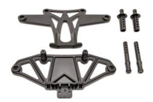 HOBAO HYPER VT FRONT BUMPER SET WITH BODY POST