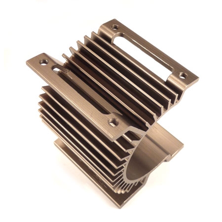 HoBao Hyper 9E Cnc Alum. Motor Mount For Heatsink - Πατήστε στην εικόνα για να κλείσει