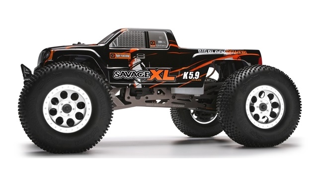 HPI Savage XL 5.9 - RC Nitro Monster Truck - 2.4Ghz - Click Image to Close