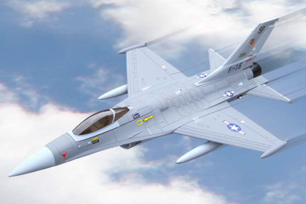 FMS F16 Fighting Falcon 70mm Ducted Fan Electric Foam, RC Jet Pl - Πατήστε στην εικόνα για να κλείσει