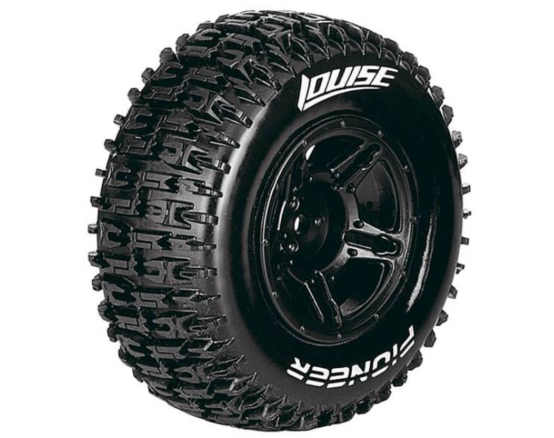 LOUISE RC SC-PIONEER 1/10 FR/RR SOFT ARRMA SENTON 6S BLACK 17MM