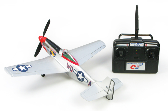 eRC MICRO P-51 MUSTANG RTF AIRPLANE - 2.4GHZ (MODE 2) - Πατήστε στην εικόνα για να κλείσει