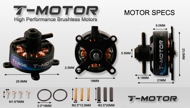 TIGER T1806 18g BRUSHLESS MOTOR - Πατήστε στην εικόνα για να κλείσει