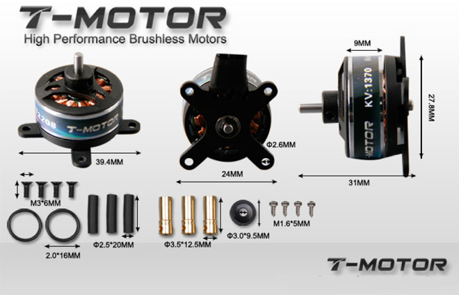 TIGER T2208 40g BRUSHLESS MOTOR - Πατήστε στην εικόνα για να κλείσει