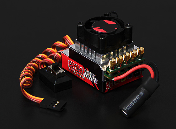 Turnigy Trackstar 120A Turbo Sensored Brushless 1/12 - 1/10 ESC - Πατήστε στην εικόνα για να κλείσει