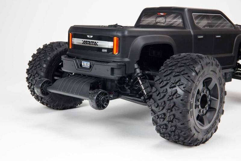 ARRMA BIG ROCK 4X4 V3 3S BLX Brushless Monster Truck RTR, Black - Click Image to Close