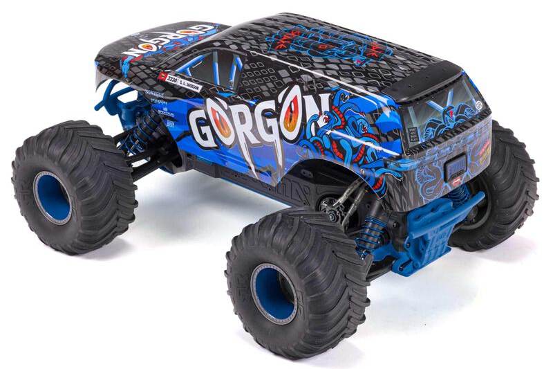 Arrma Gorgon 4X2 MEGA 550 Brushed RC Monster Truck RTR - Πατήστε στην εικόνα για να κλείσει