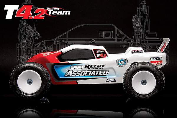 Team Associated RC10T4.2 Factory Team 1:10 Scale 2WD Electric Of - Πατήστε στην εικόνα για να κλείσει