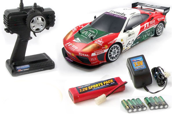 Carisma M40S Ferrari 360 GTC, 1/10 RC, 4WD RTR Touring Car - Πατήστε στην εικόνα για να κλείσει