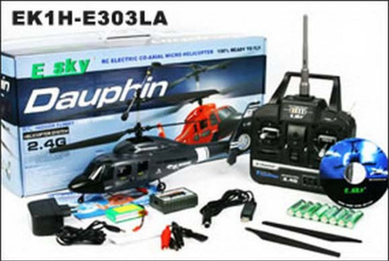 Dauphin 2.4GHz (Blue) - RC Helicopter - Πατήστε στην εικόνα για να κλείσει