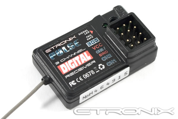 Etronix Pulse EX2 Sport 2-channel 2.4ghz GFSK Digital Proportion - Πατήστε στην εικόνα για να κλείσει