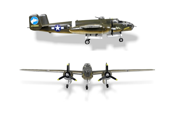 FMS B25 Bomber ARTF With Retracts - Click Image to Close