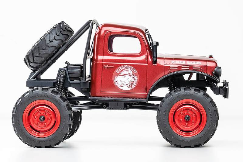 FMS FCX 1/24 Power Wagon Scaler RTR RC Crawler - Red - Click Image to Close