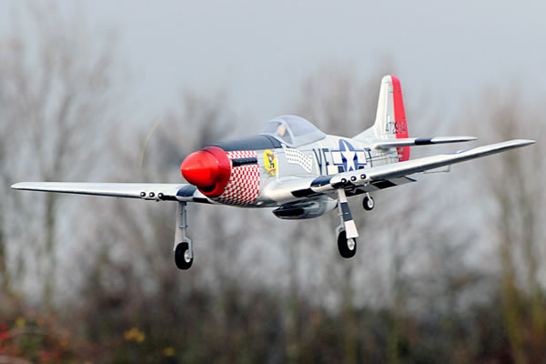 FMS WWII P-51D Mustang Electric RTF Aircraft with 2.4ghz Radio S - Πατήστε στην εικόνα για να κλείσει