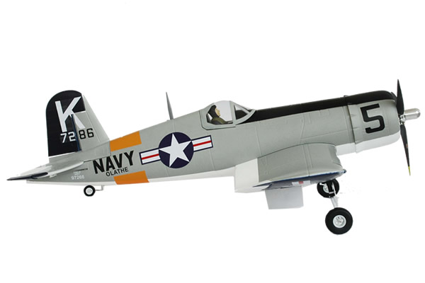 FMS Airplane F4U Corsair Silver With Retracts, ARTF RC Planes - Πατήστε στην εικόνα για να κλείσει