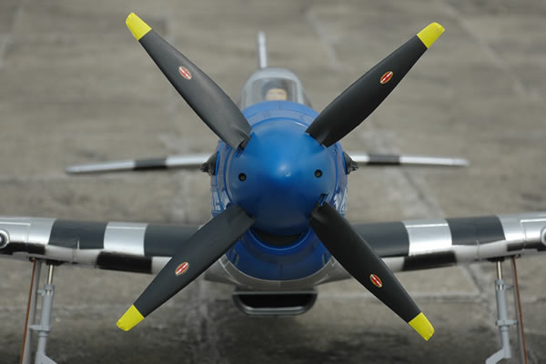 FMS WWII P-51D Mustang V2 Electric RTF RC Aircaft- 2.4ghz Radio - Πατήστε στην εικόνα για να κλείσει