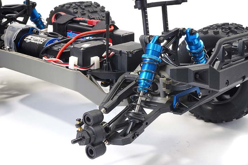FTX RAMRAIDER 1/10 BRUSHLESS RC MONSTER TRUCK RTR -RED/BLUE - Click Image to Close