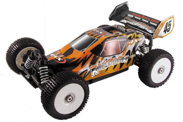 FTX Rampage 1/10th Scale 4WD RTR Nitro Supersize Buggy - Click Image to Close