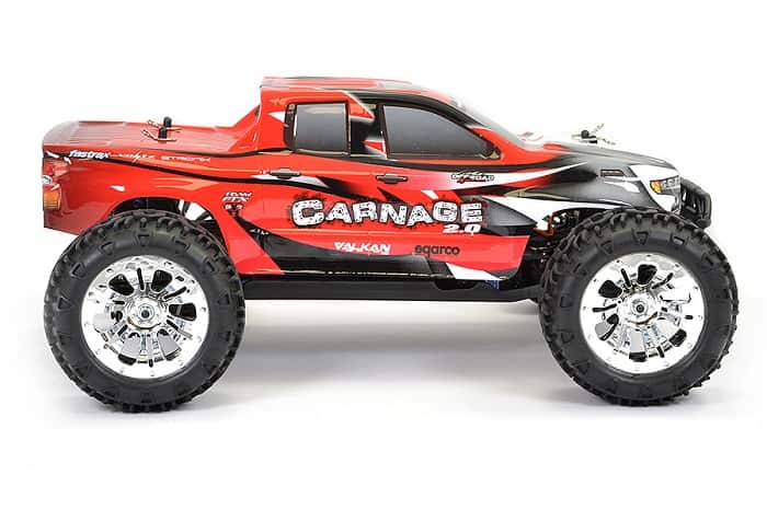 FTX CARNAGE 2.0 1/10 BRUSHED RC TRUCK 4WD RTR - RED - Click Image to Close