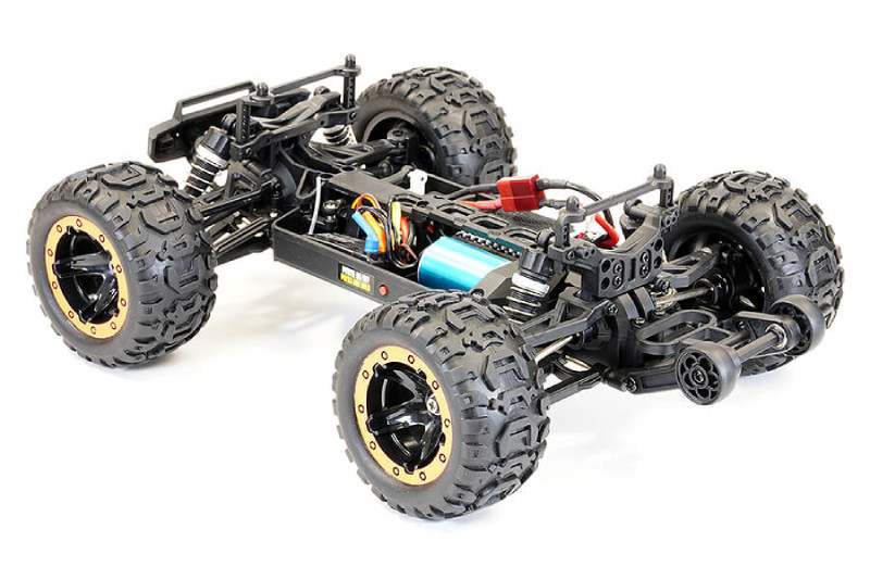 FTX TRACER 1/16 4WD BRUSHLESS RC MONSTER TRUCK RTR - YELLOW - Click Image to Close