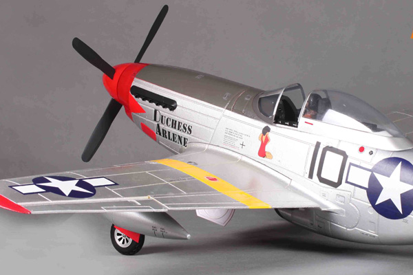 FMS P51 Mustang V8 1400 Series ARTF Electric Warbird - Red Tail - Πατήστε στην εικόνα για να κλείσει