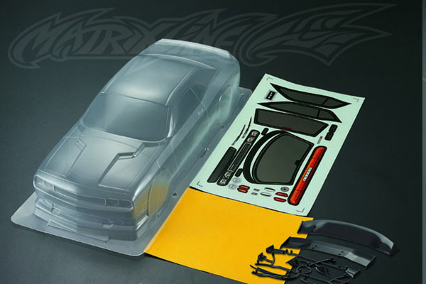 Matrixline Dodge SRT8 Clear Bodyshell 190mm with Accessories - Πατήστε στην εικόνα για να κλείσει