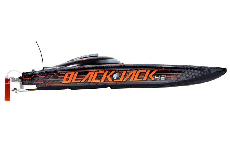 ProBoat Blackjack 42" 8S Brushless Catamaran RC Boat RTR - Click Image to Close