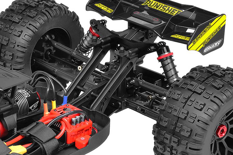 CORALLY PUNISHER XP 6S RC MONSTER TRUCK 1/8 LWB BRUSHLESS RTR - Click Image to Close
