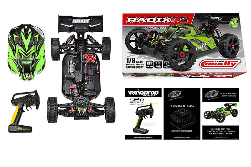 Team Corally Radix XP 4S RC Buggy 1/8 SWB Brushless RTR - Click Image to Close