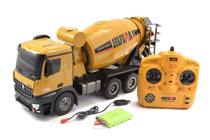 HUINA 1/14 RC MIXER TRUCK 2.4G 10CH - Πατήστε στην εικόνα για να κλείσει