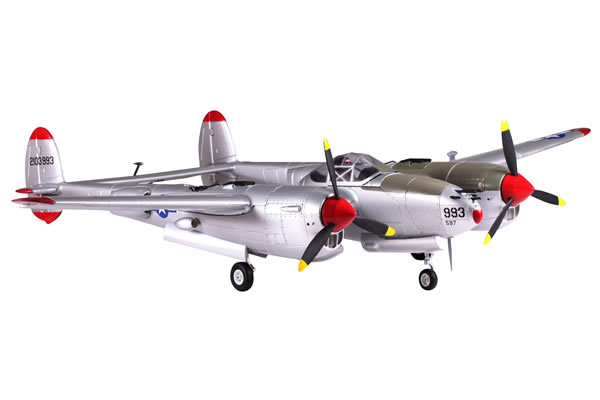 FMS 1400 Series, RC Warbird P38 Lockheed Lightning ARTF w/o Tx/R - Πατήστε στην εικόνα για να κλείσει