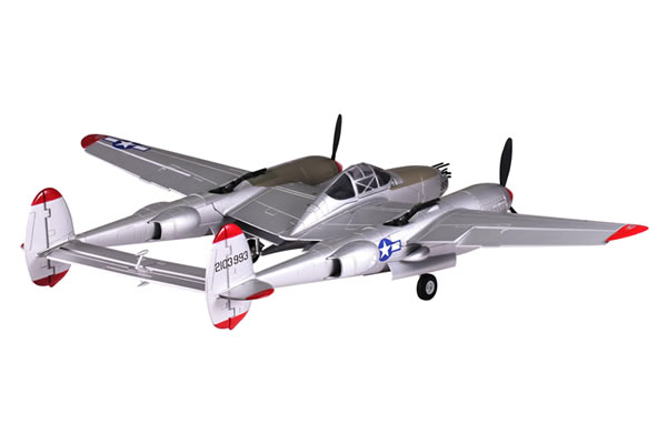 FMS 1400 Series, RC Warbird P38 Lockheed Lightning ARTF w/o Tx/R - Πατήστε στην εικόνα για να κλείσει