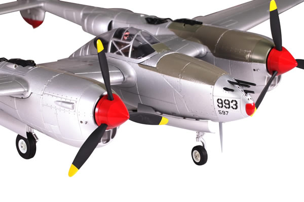 FMS 1400 Series, RC Warbird P38 Lockheed Lightning ARTF w/o Tx/R - Πατήστε στην εικόνα για να κλείσει