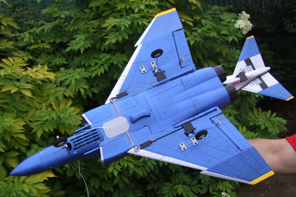 F4-E Phantom Blue Angels EDF Electric RTF Jet with 2.4ghz Radio - Click Image to Close