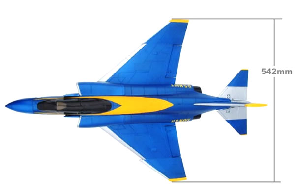 F4-E Phantom Blue Angels EDF Electric RTF Jet with 2.4ghz Radio - Click Image to Close