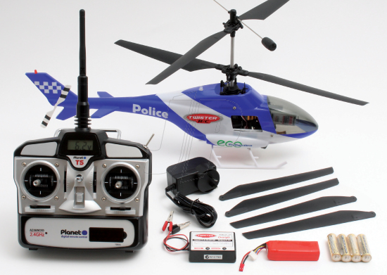 TWISTER 2.4G POLICE RC HELI WITH CAMERA RTF (EU) (LED) - Πατήστε στην εικόνα για να κλείσει