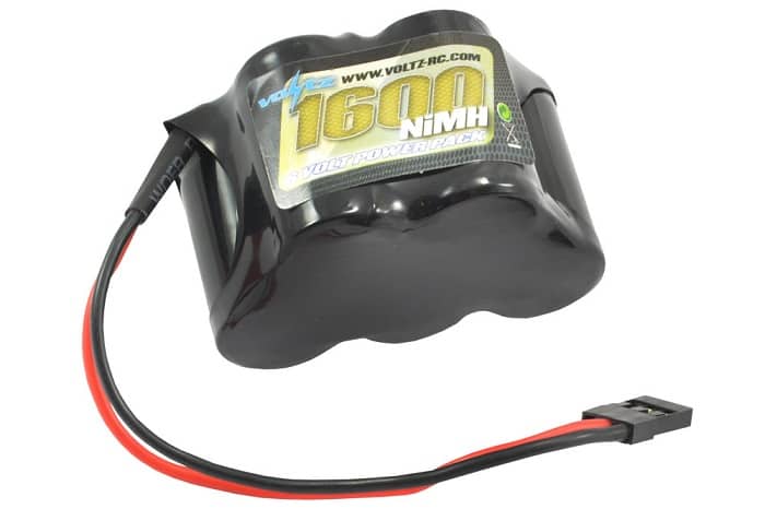 Voltz 1600mah 6.0v Hump RX Battery Pack - Πατήστε στην εικόνα για να κλείσει