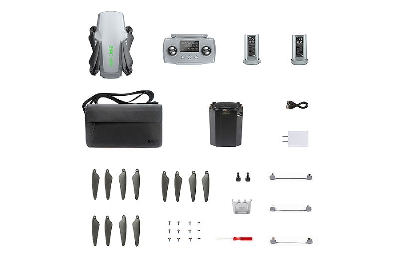 HUBSAN ZINO MINI PRO DRONE,TWO BATTERIES, 64GB CARD,CARRY BAG - Click Image to Close