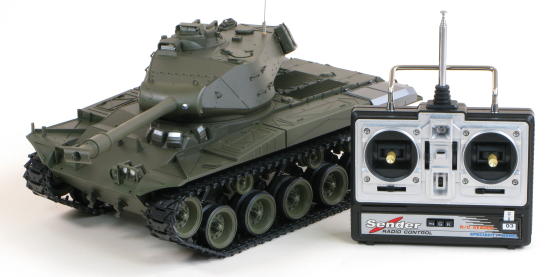 Bulldog 1/16th Smoking Radio Controlled (RC) Tank - Πατήστε στην εικόνα για να κλείσει