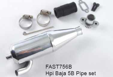 Εξάτμιση Συντονισμένη (Tuned Exhaust Pipe) για HPI Baja - Πατήστε στην εικόνα για να κλείσει